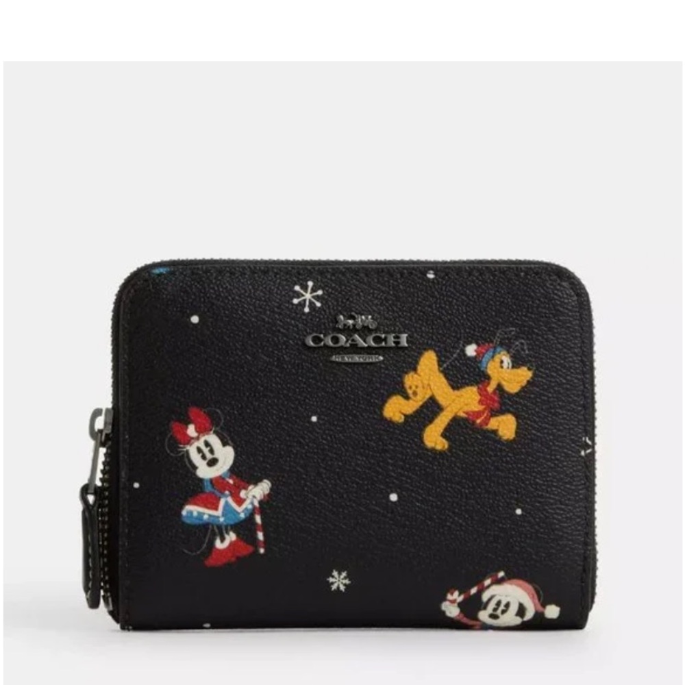 NWT Coach Disney Holiday Print Wallet